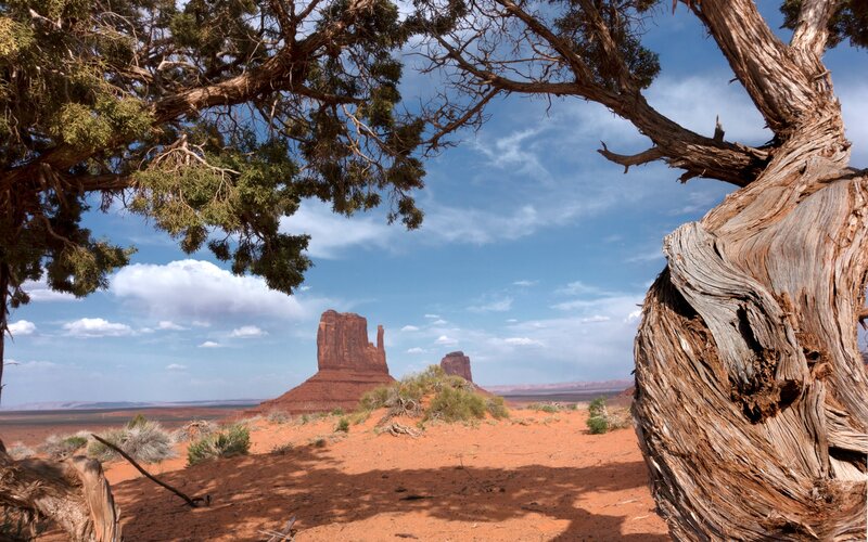 Monument Valley Rock Formations — Red, Serene