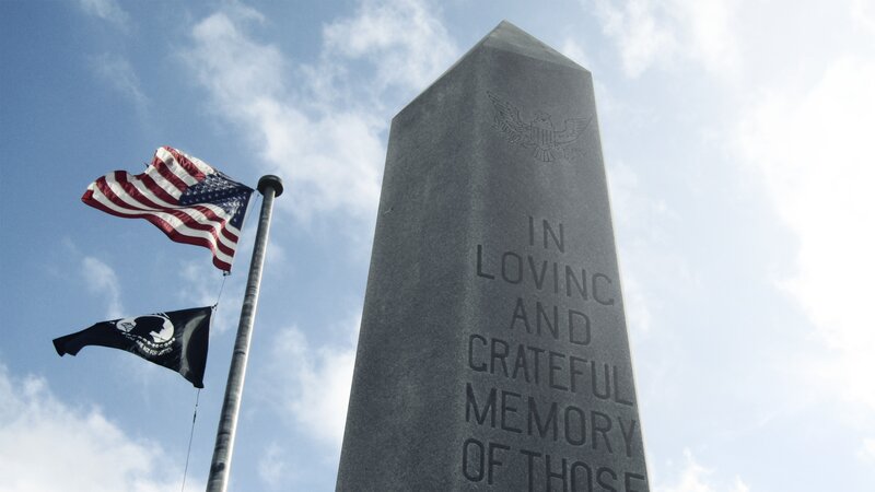 Monument with Flags