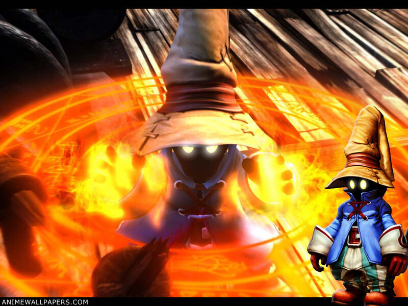 Moogle casting fire spell