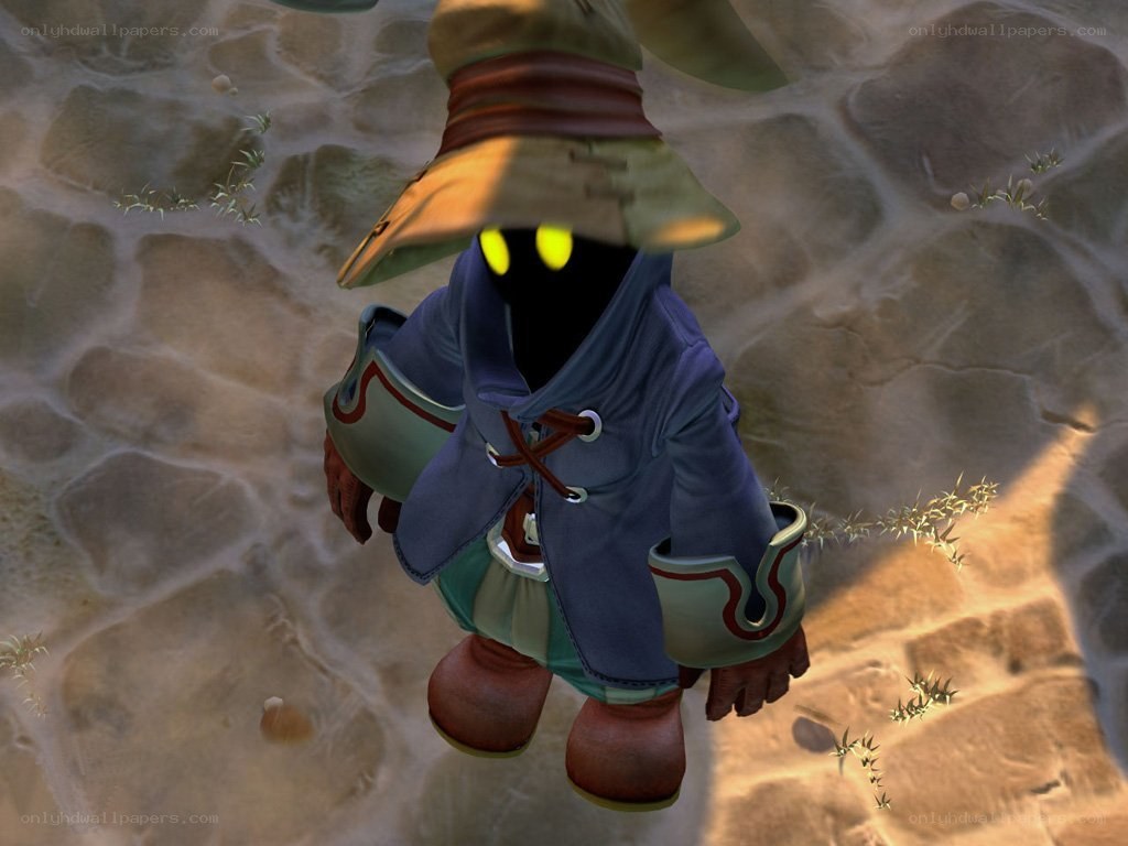 Moogle character in desert