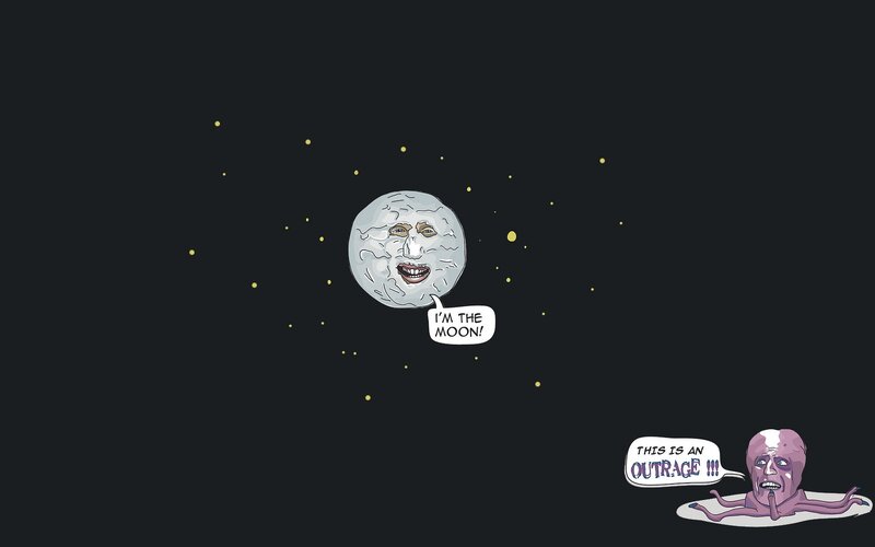 Moon and alien outrage