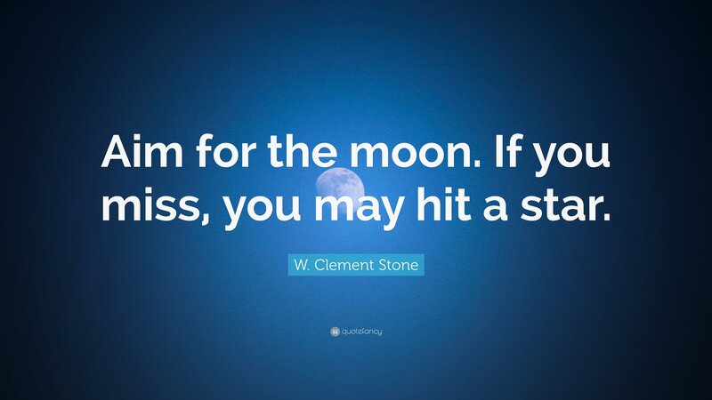 Moon and Stars — Blue, Inspirational