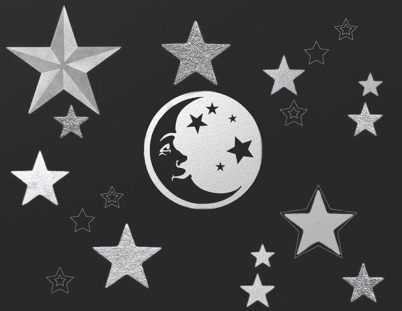 moon and stars design