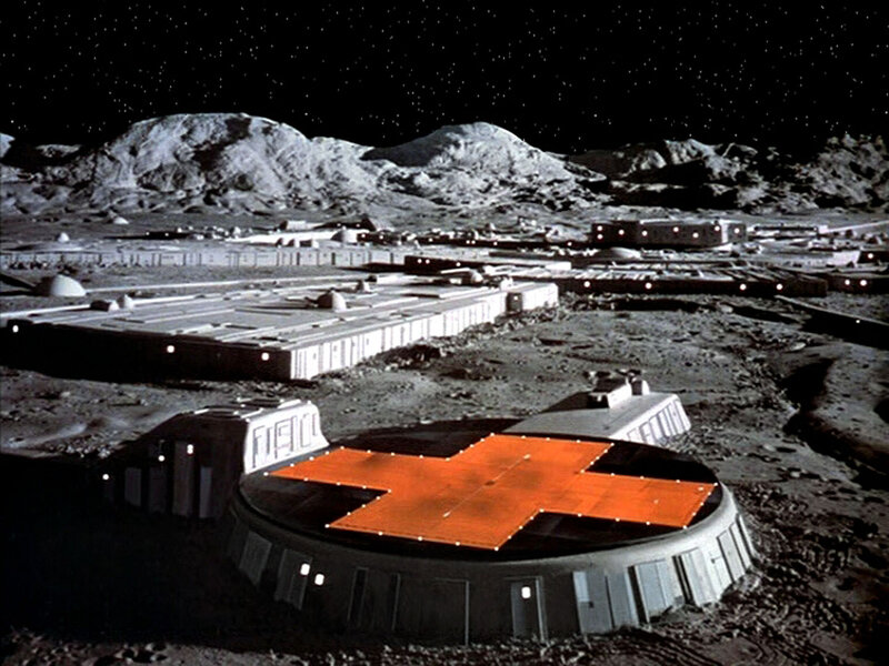 Moon base colony