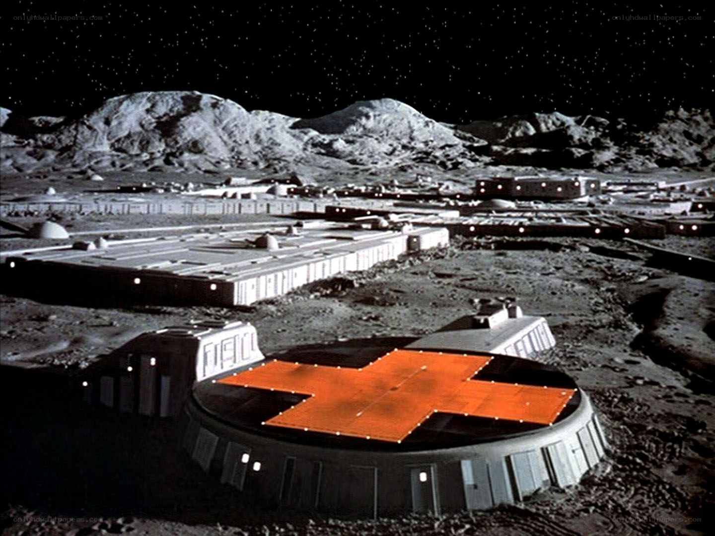 Moon base colony