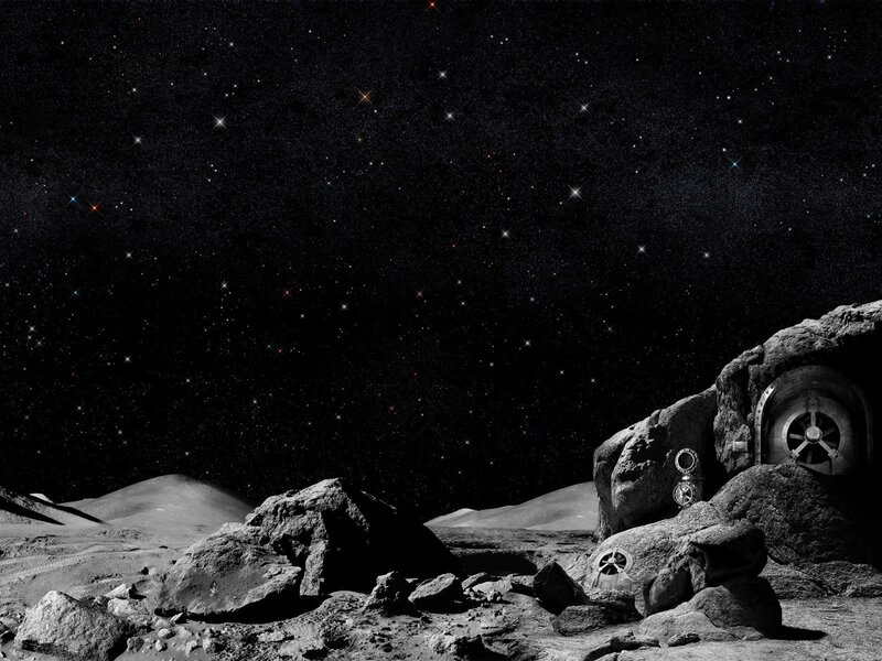 Moon Base on Asteroid