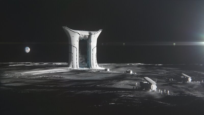 Moon Base Structure — Black