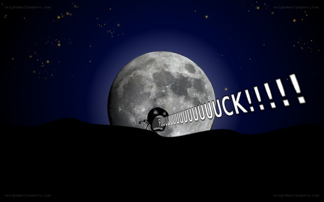 Moon character screaming