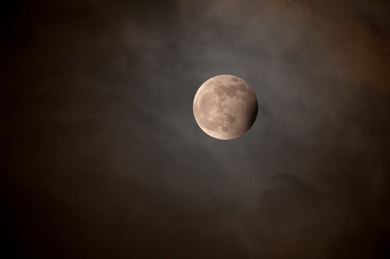 Moon during a lunar eclipse