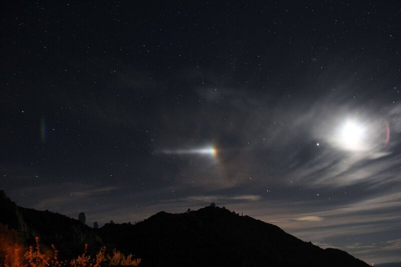 Moon Halo over Mountain