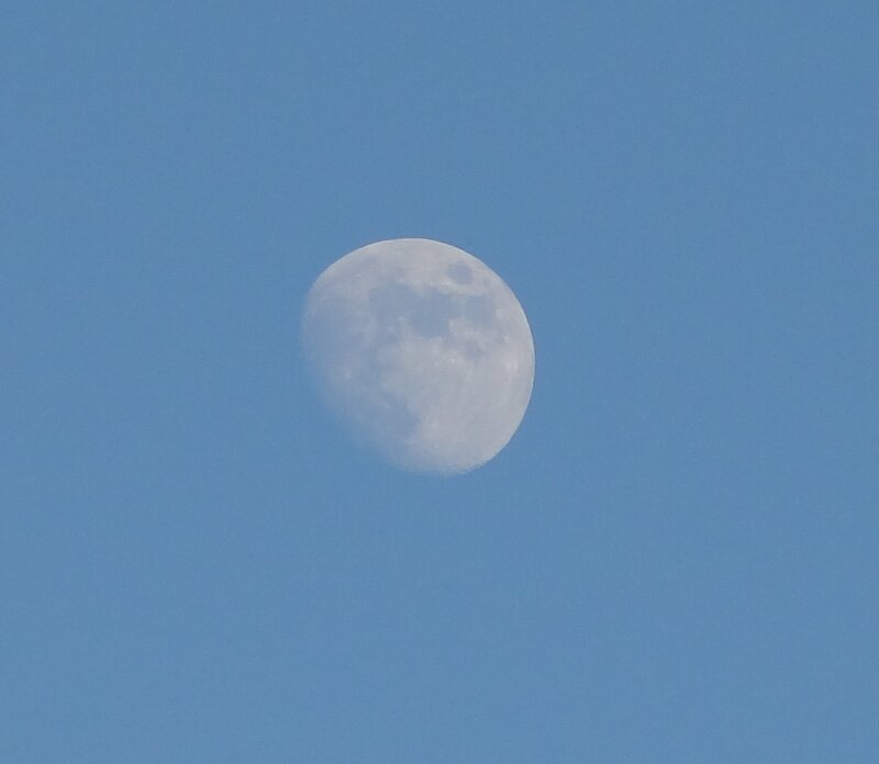 Moon in Blue Sky — Calm