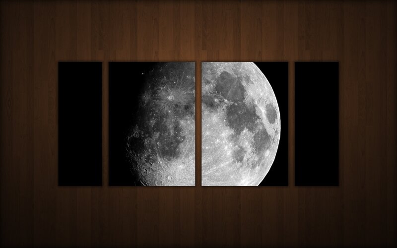 Moon in Four Panels