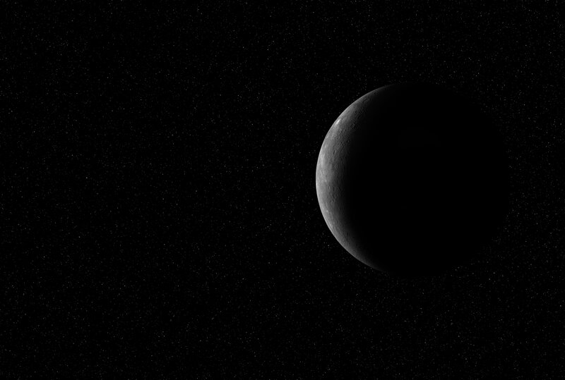 Moon in space