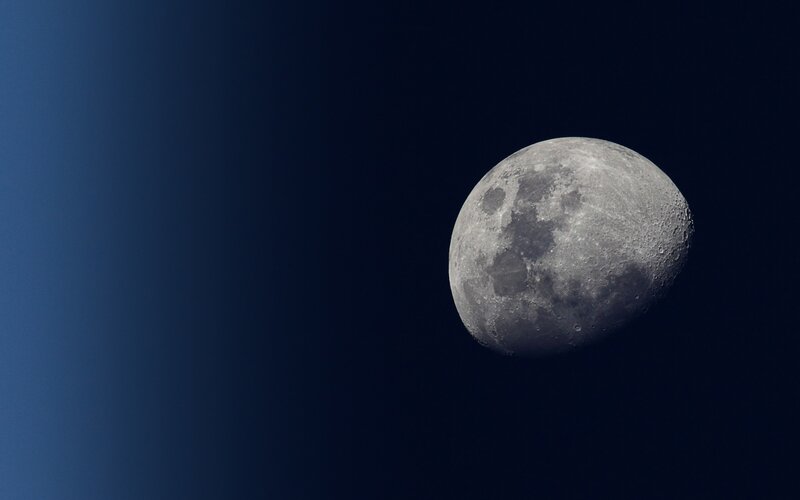 Moon in the night sky