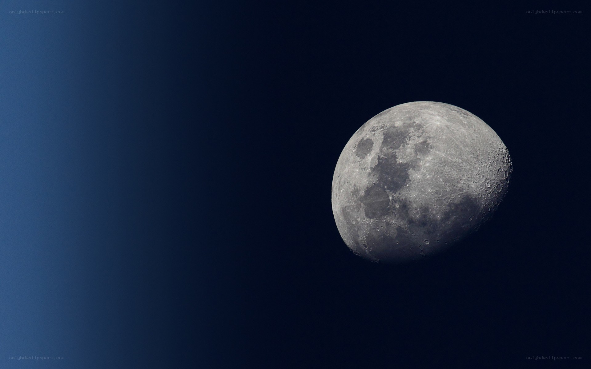 Moon in the night sky