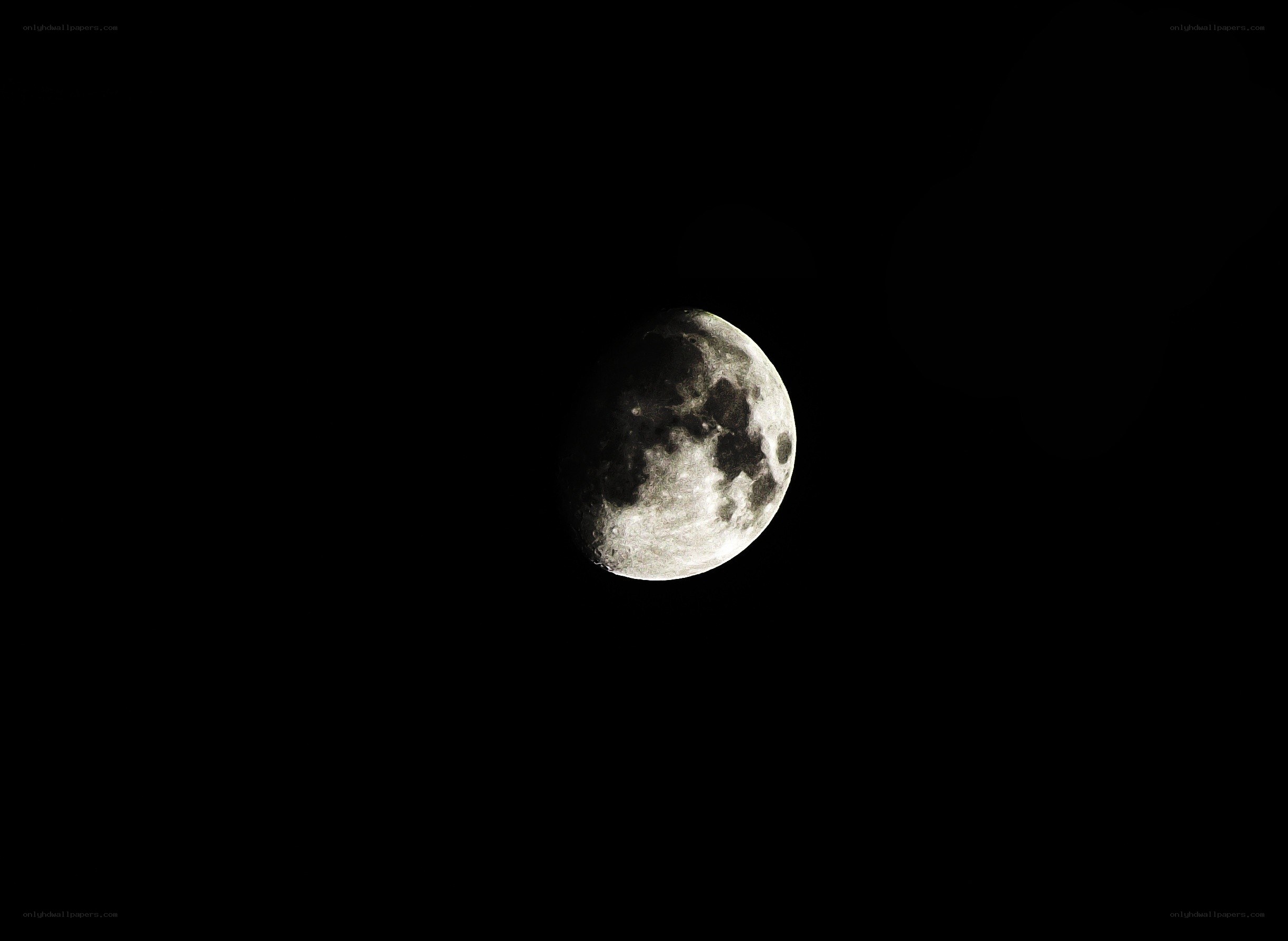 Moon in the night sky