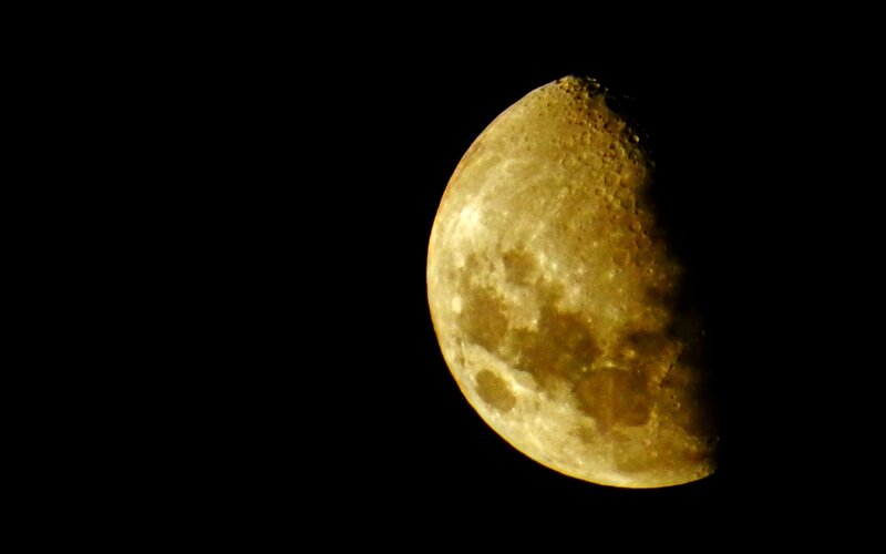 Moon in the night sky