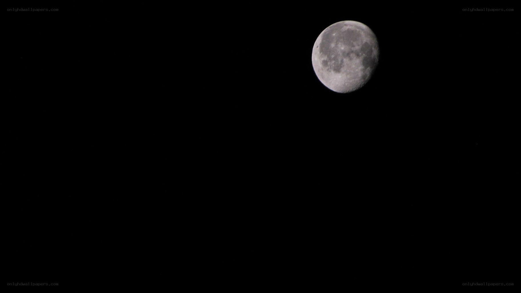 Moon in the night sky