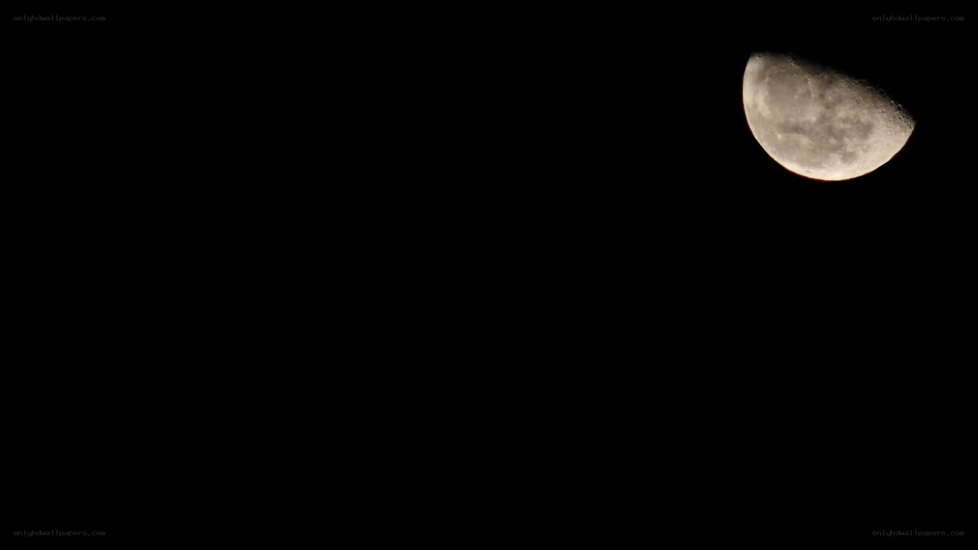 Moon in the night sky