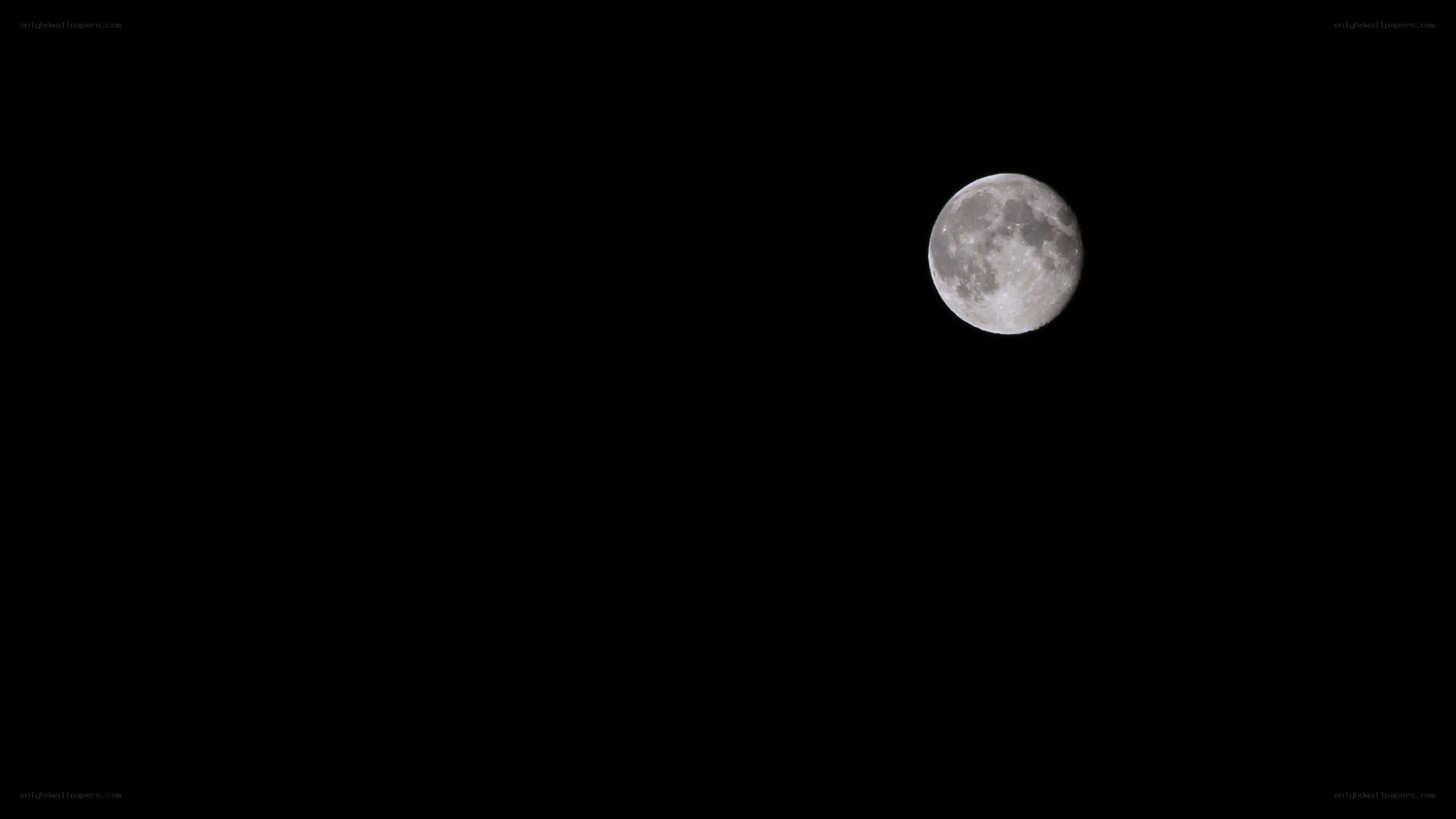 Moon in the night sky