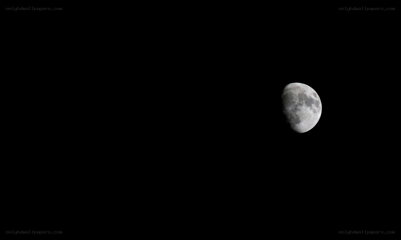 Moon in the night sky