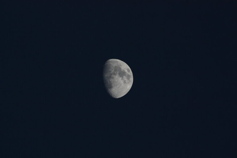 Moon in the night sky