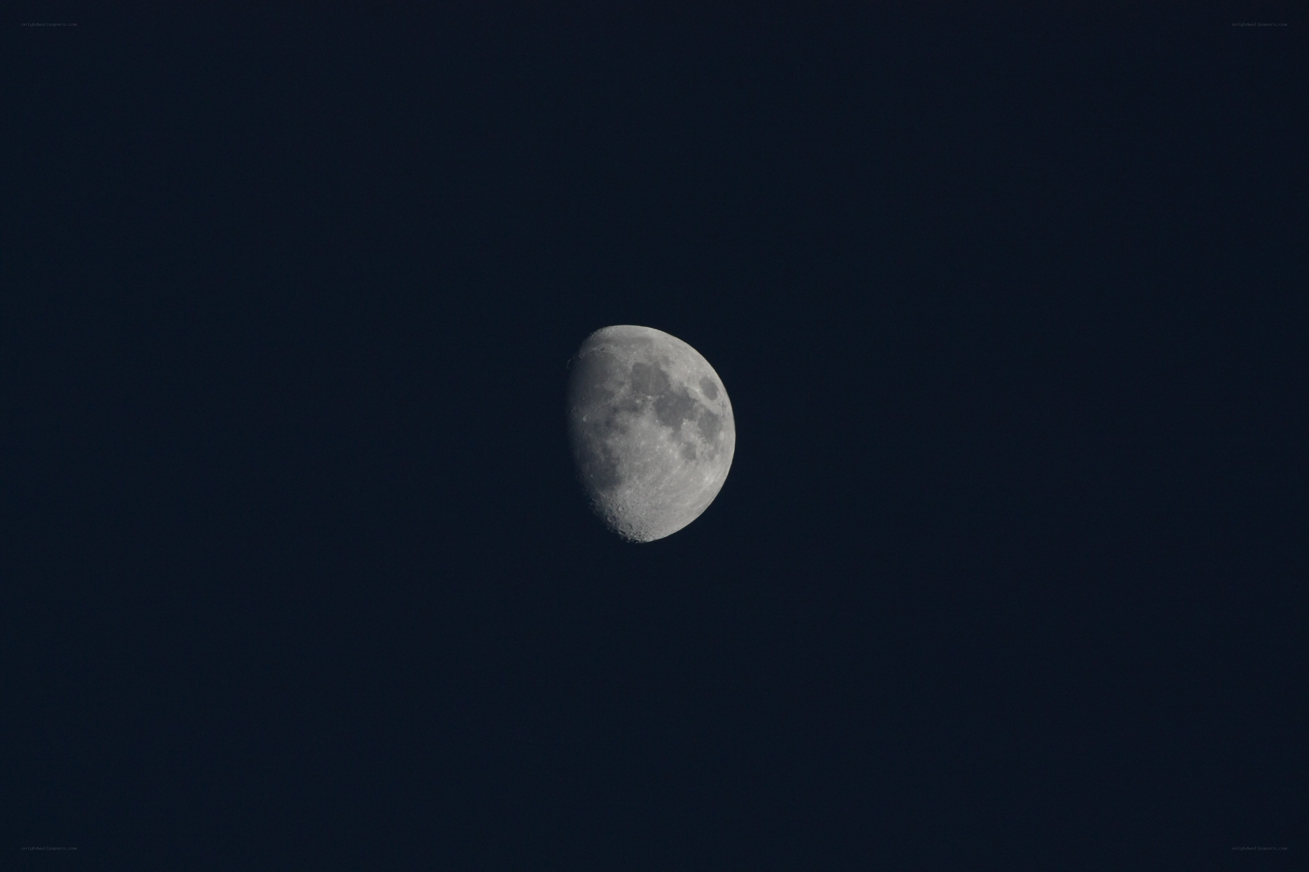 Moon in the night sky