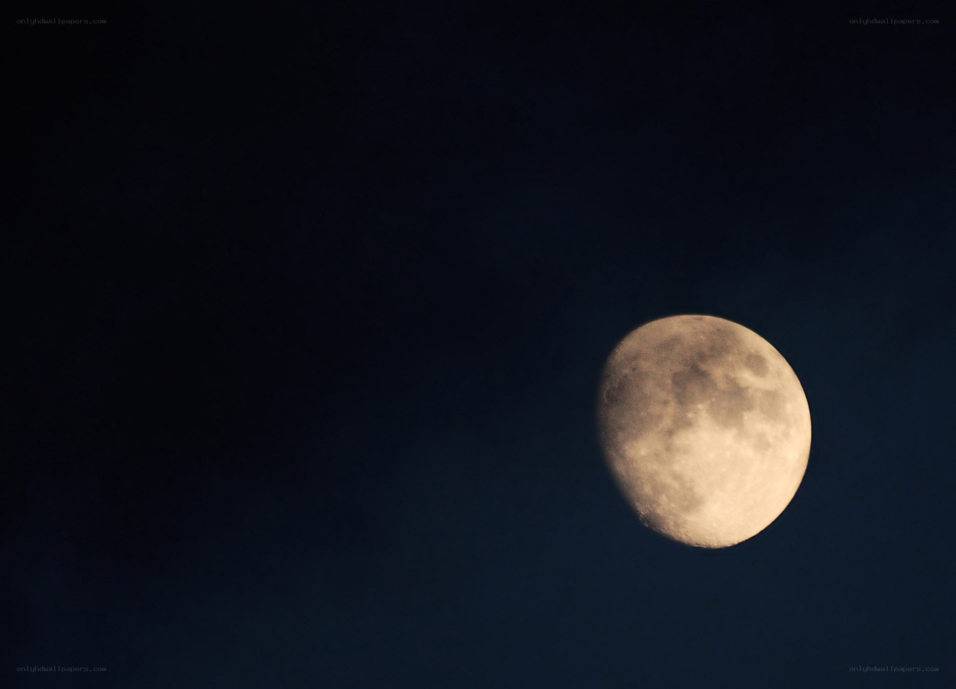 Moon in the night sky