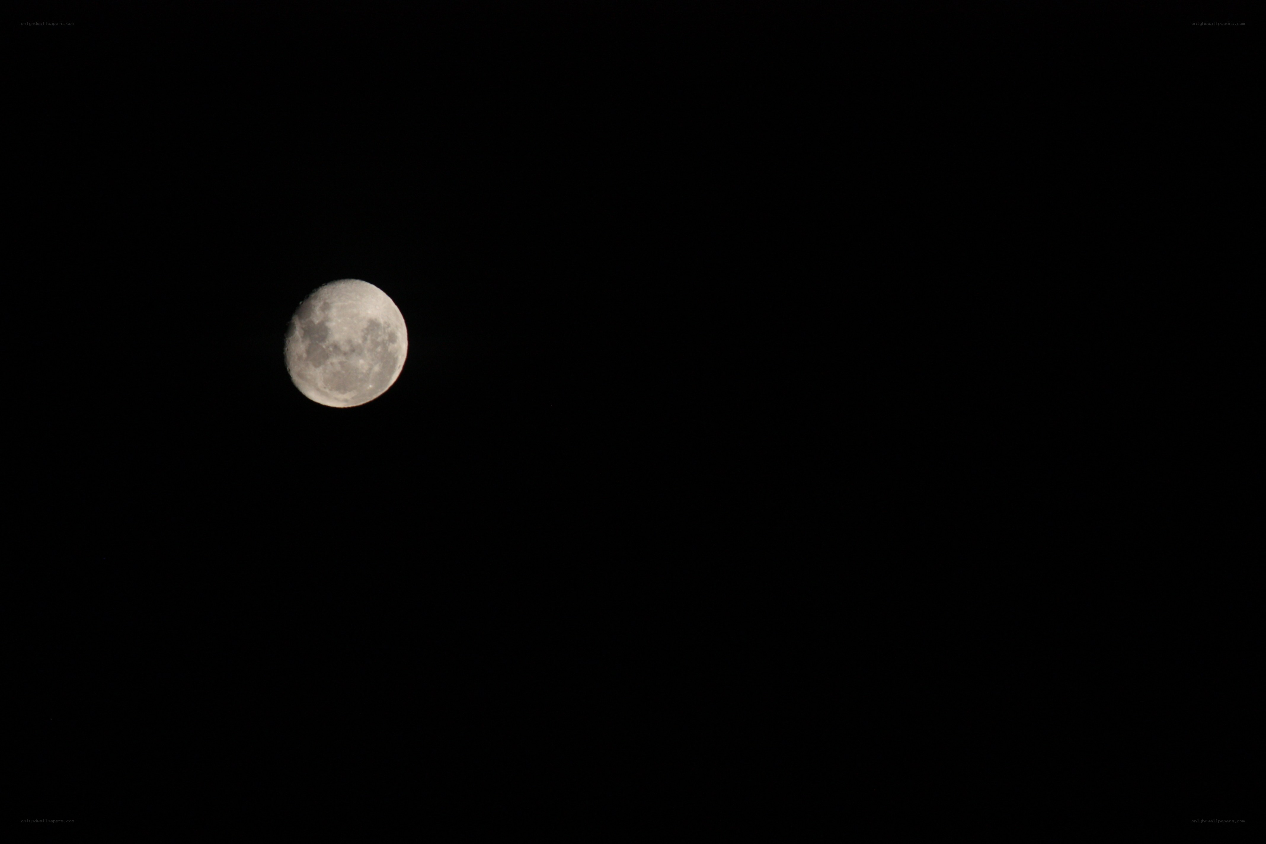 Moon in the night sky