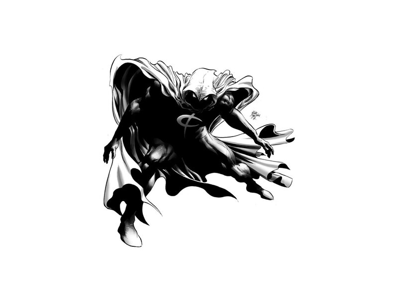 Moon Knight Character — Black
