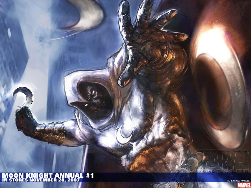 Moon Knight Character — Blue, Dramatic