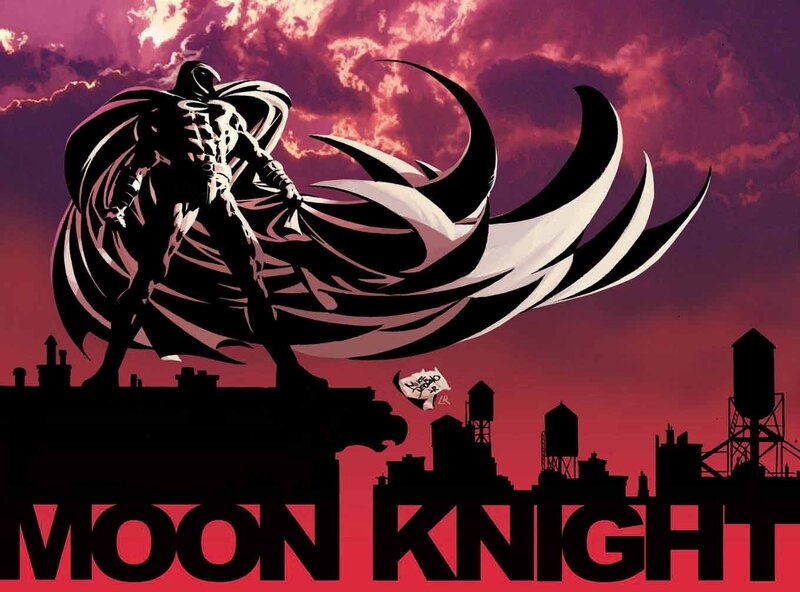 Moon Knight Character — Red, Dramatic