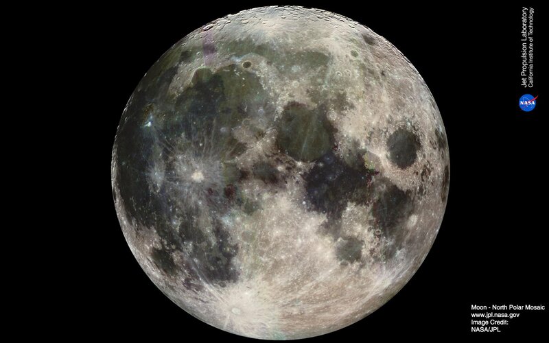 Moon North Polar Mosaic