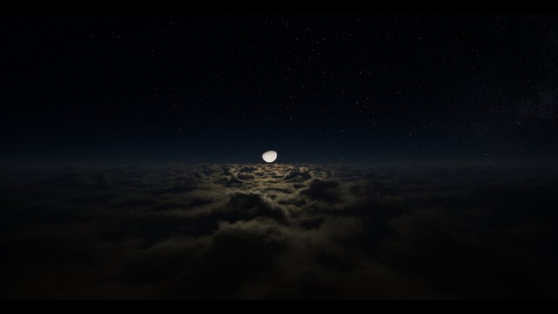 Moon over Clouds — Black