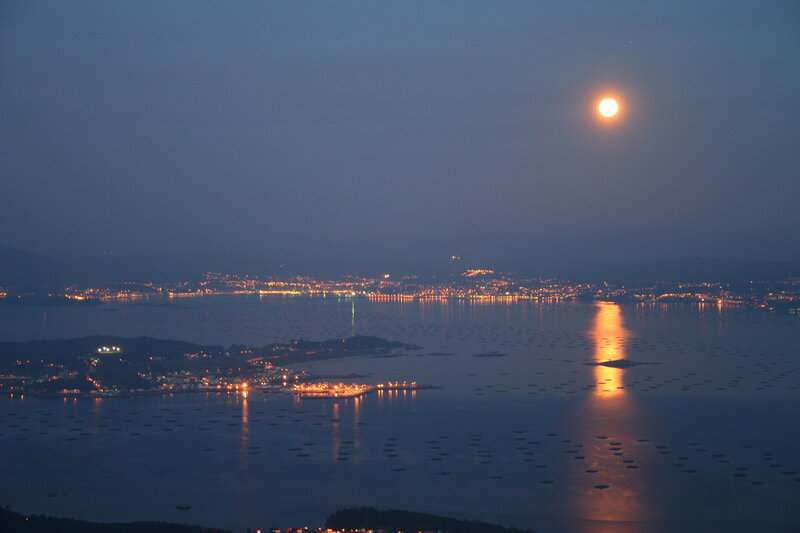 Moon over Coastal City