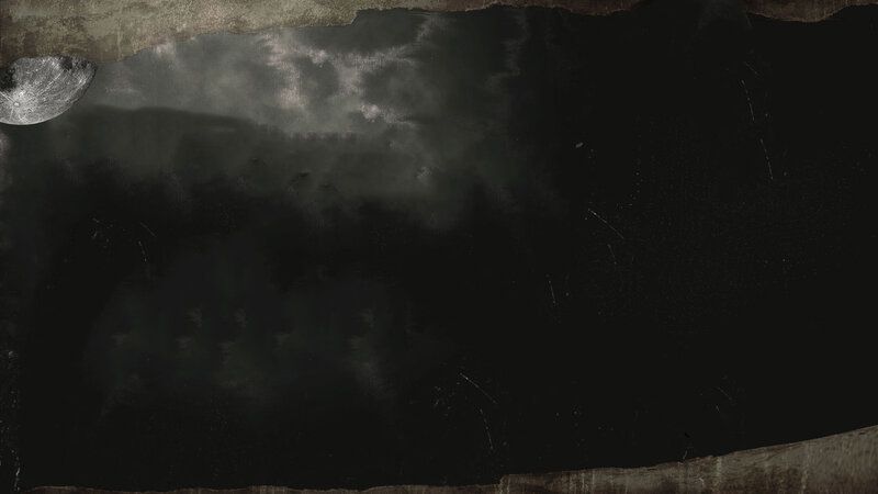 Moon over Dark Landscape