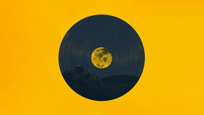 Moon over Forest — Yellow