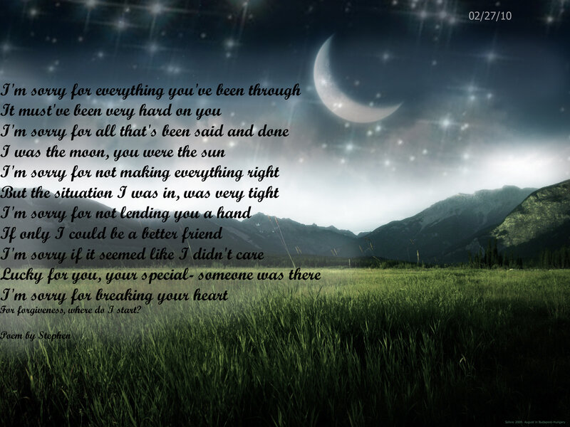 Moon over Grassy Field