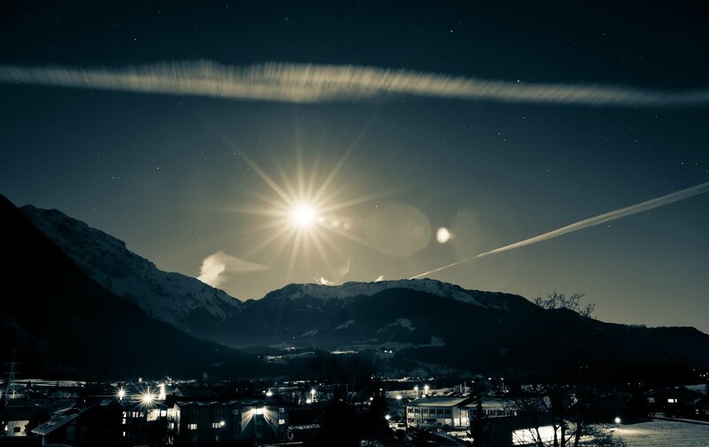 Moon over Mountain Town