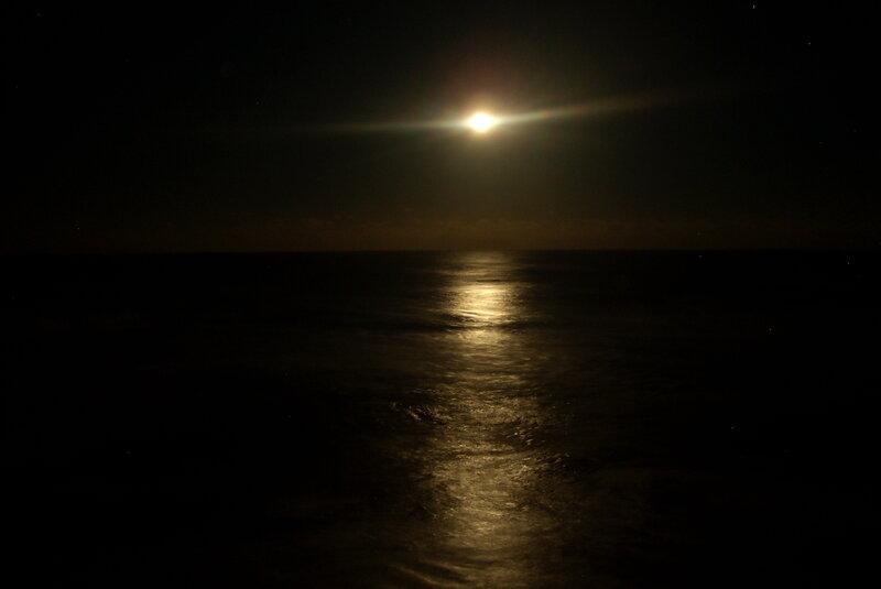 Moon over Ocean — Black