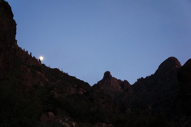 Moon over Rocky Canyon