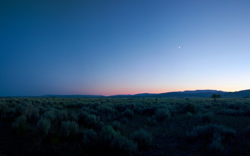 Moon over Sagebrush Field