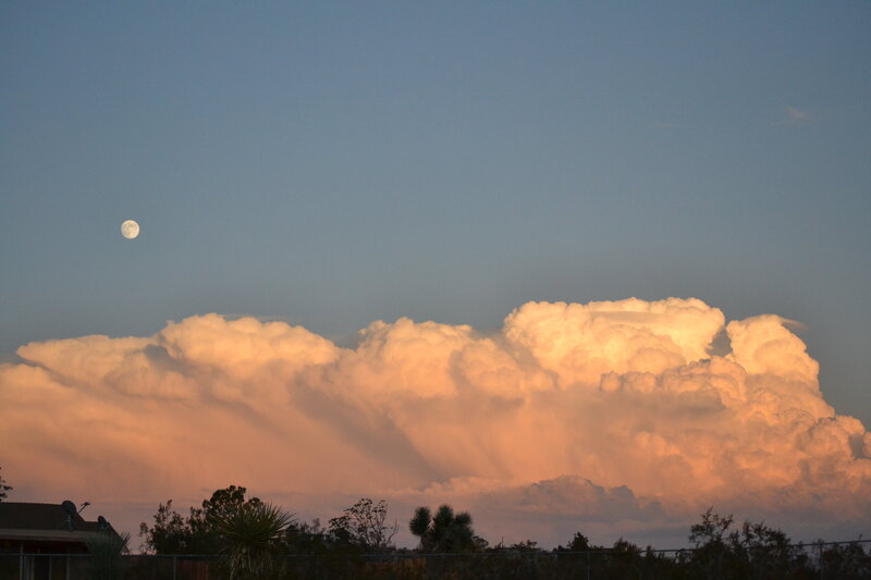 Moon over Storm Clouds — Orange