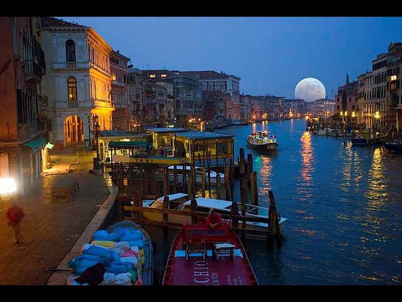 Moon over Venice Canal