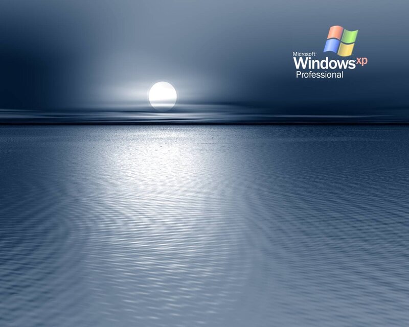 Moon over Water — Blue, Serene
