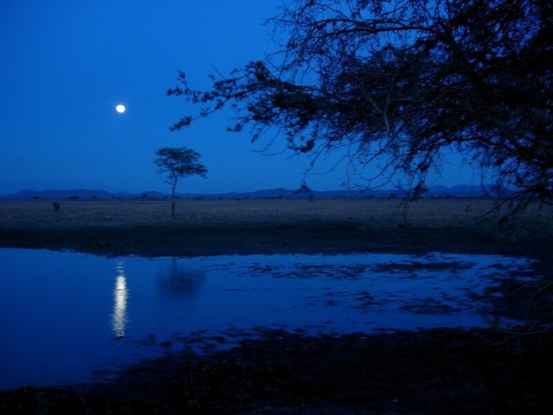 Moon over Water — Blue
