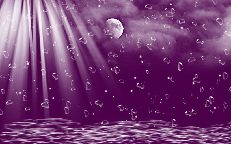 Moon over Water — Purple, Serene