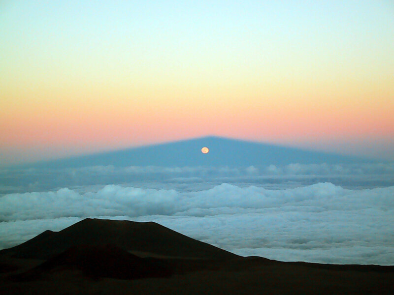 Moon Rising over Mountain