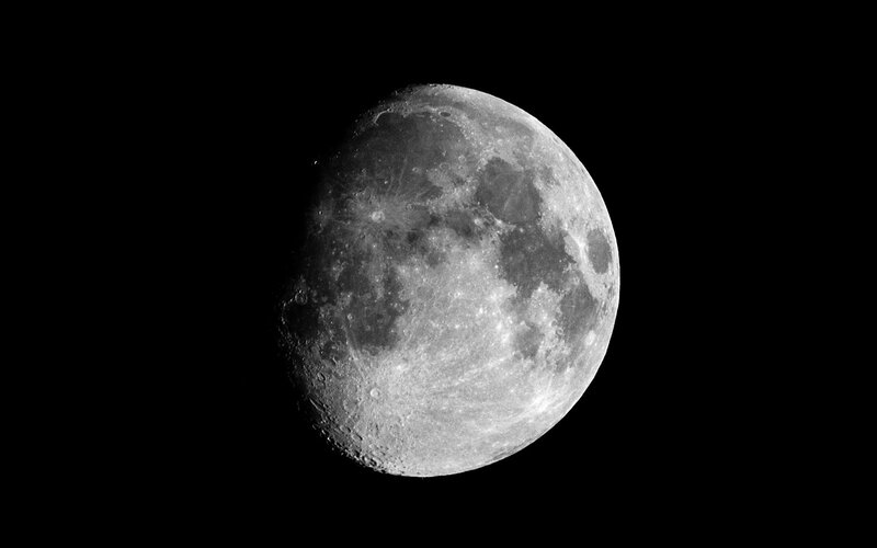 Moon Surface — Black, Dramatic, Night, Photograph