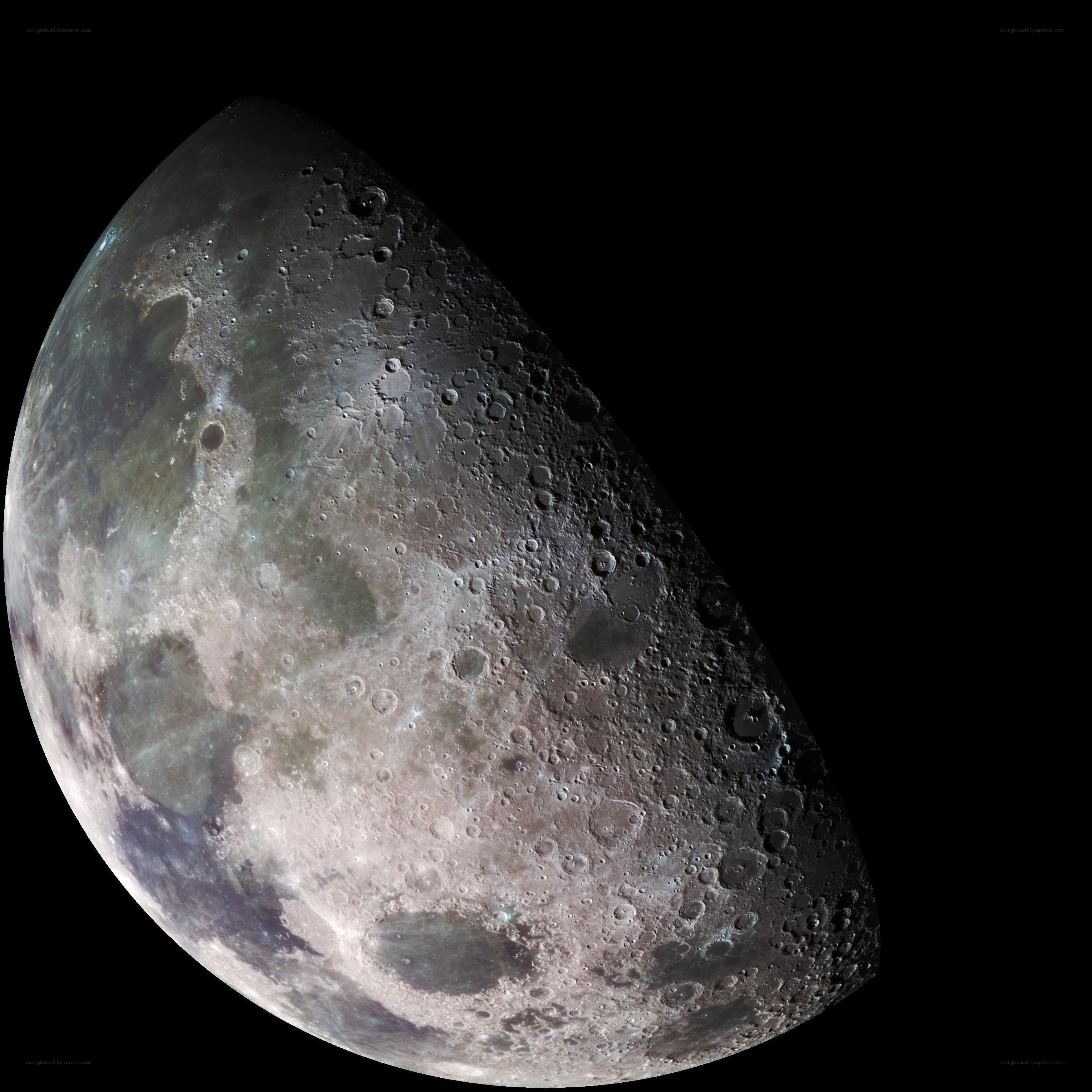 Moon surface close-up